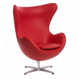 Fotel Jajo czerwona skóra 65 Premium/ 18099